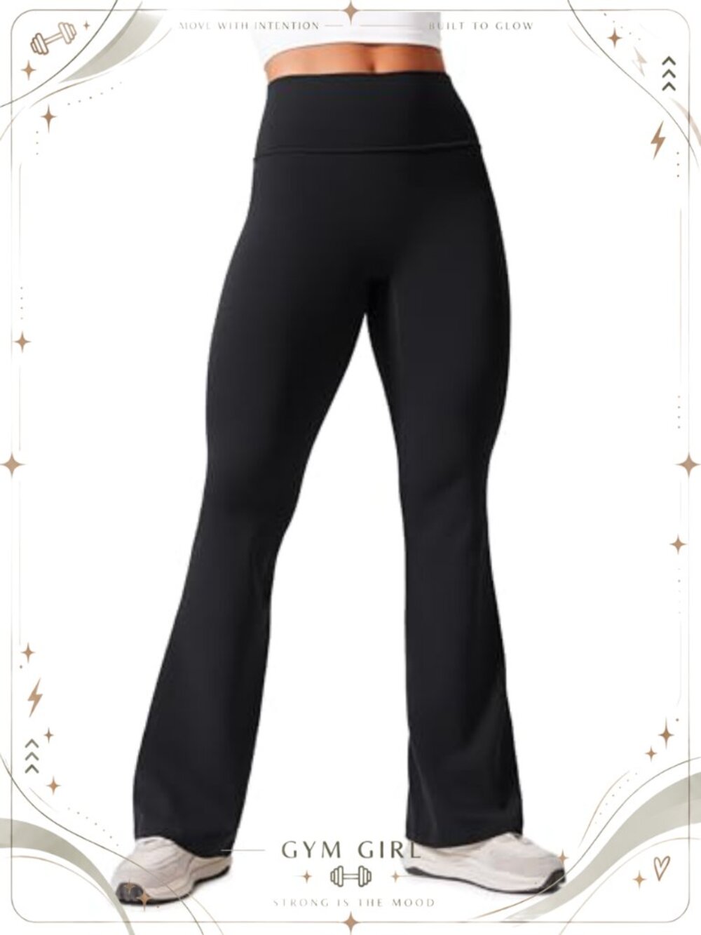 CRZ YOGA Butterlift High Rise Flared Leggings 31" Seamless Scrunch Butt Yoga